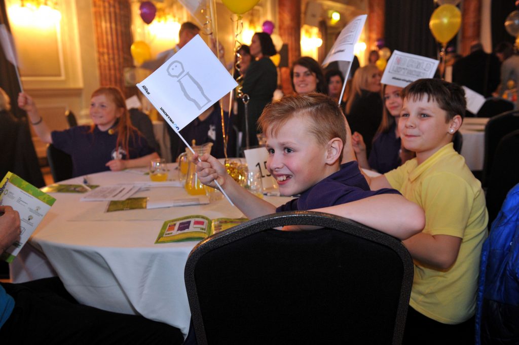 No Child Left Behind awards ceremony at Cheltenham Town Hall.