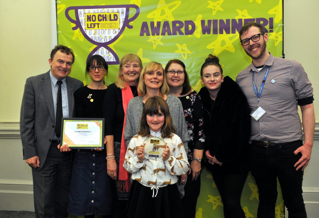 No Child Left Behind awards ceremony at Cheltenham Town Hall.


Innovative Education Award from Chris Spencer (GCC Childrens Services) and an & Ambassadors for vulnerable children and young people to  Cheltenham Libraries