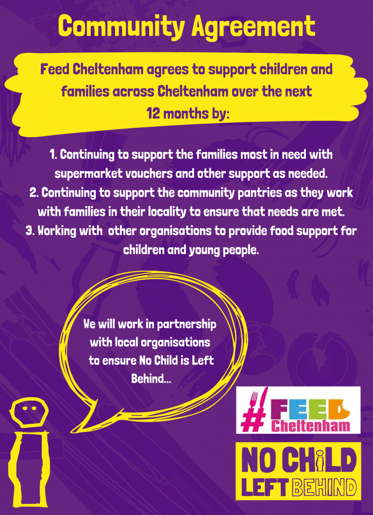 Feed Cheltenham Pledge - http://www.familyspace.org.uk/feedcheltenham.html